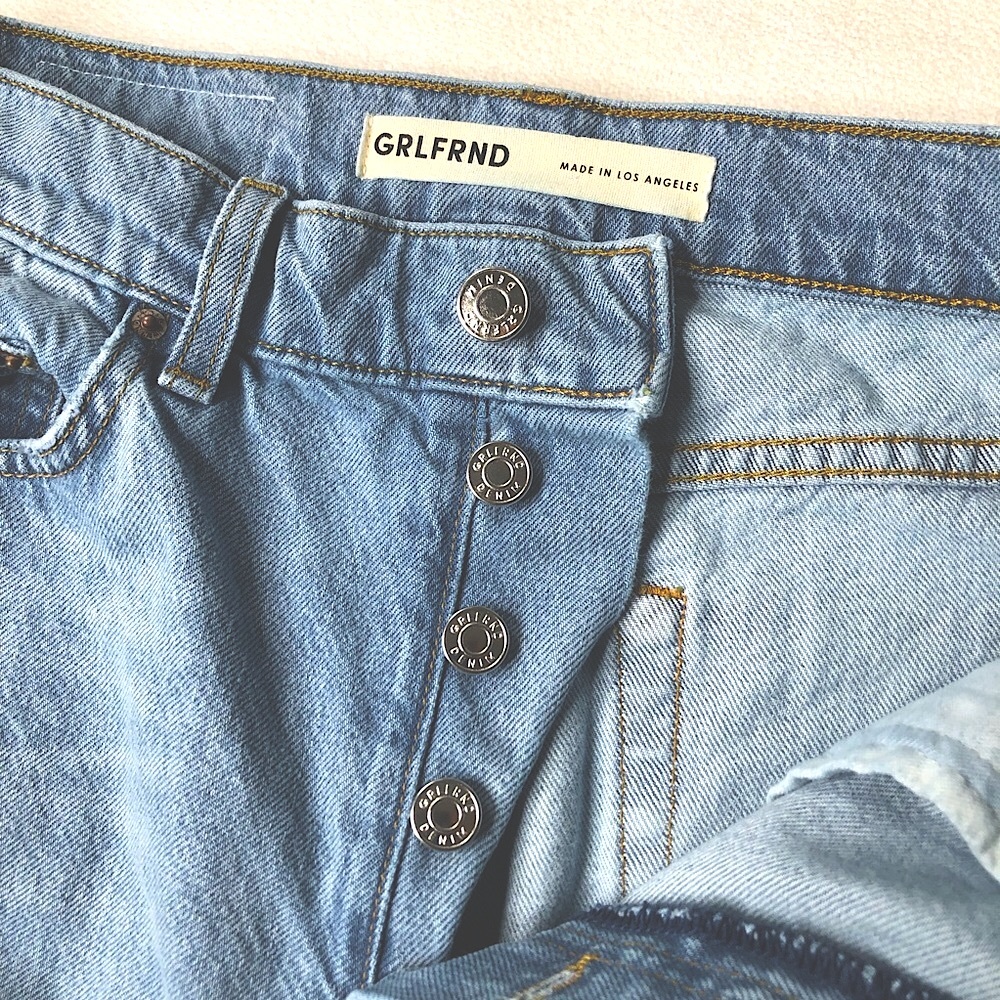 GRLFRND Premium Denim ‘Brooklyn High Rise Straight’ Jeans Women’s Size (27) - Picture 8 of 11